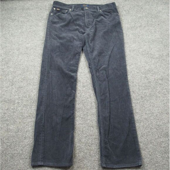 Polo by Ralph Lauren Other - Polo Ralph Lauren Jeans Mens 35x31 Blue Corduroy Pants Straight Academia‎ Preppy